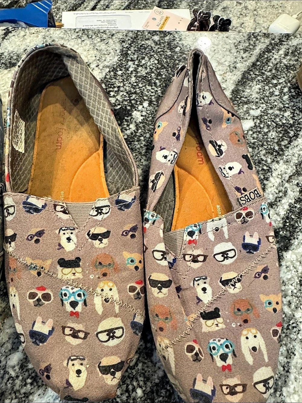 TOMS Women's Printed Slip-On Flats 2-Pair Set